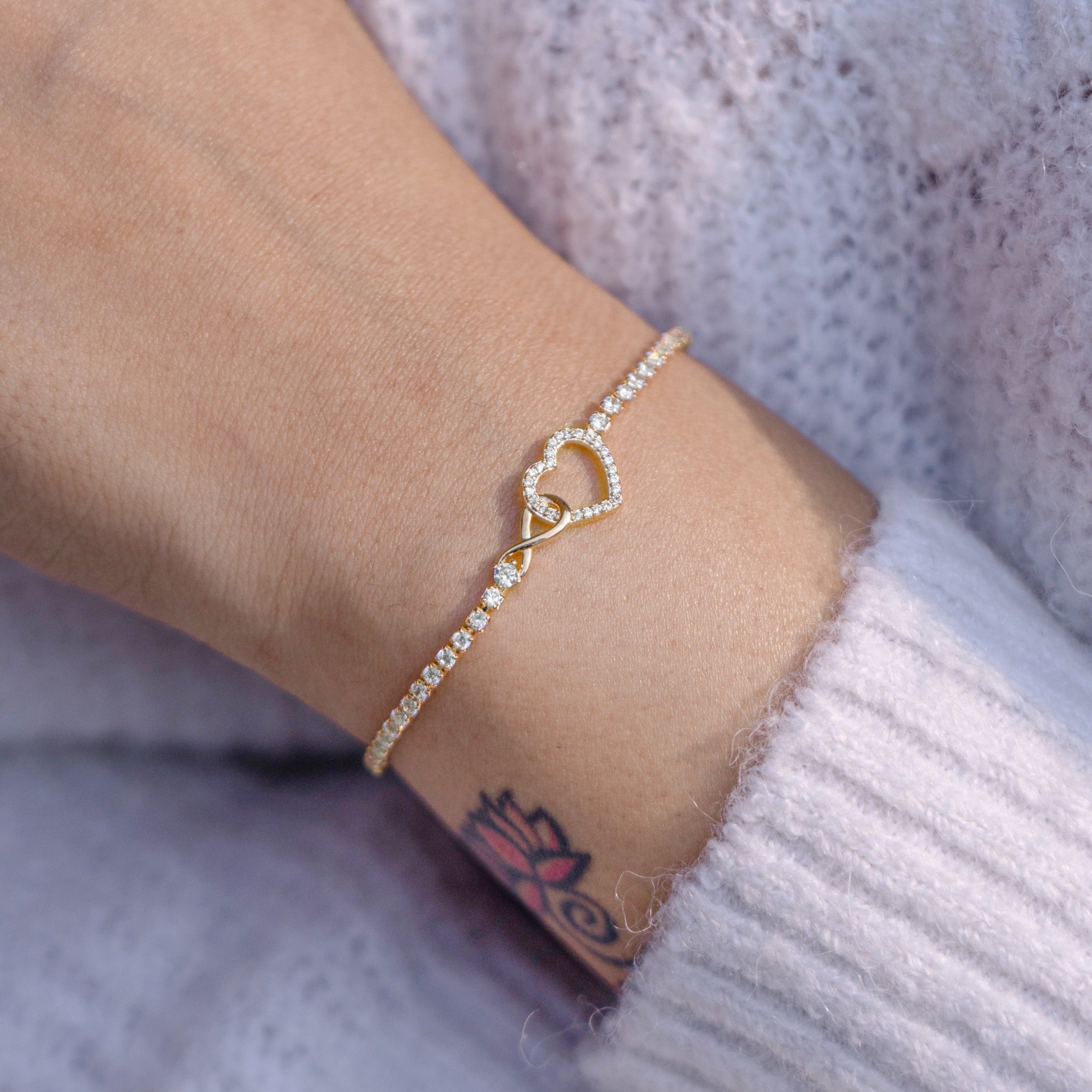 Infinity and deals heart bracelet