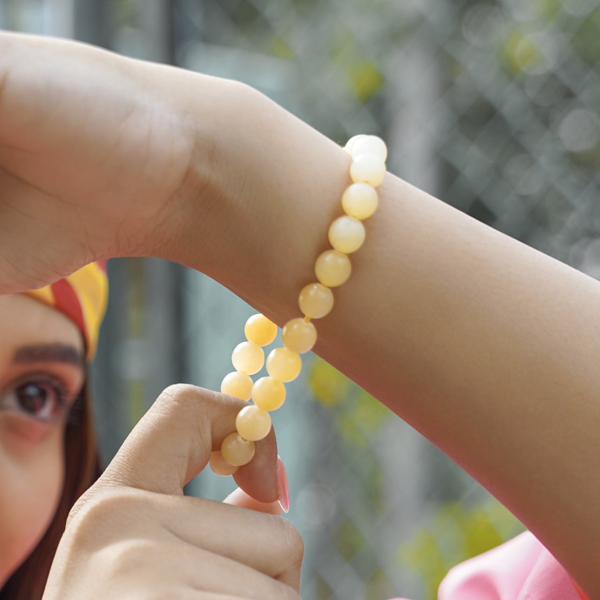 Yellow hot sale calcite bracelet