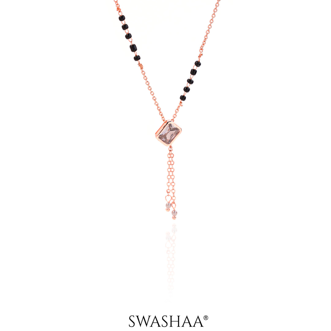 Anvi Rosegold Plated Mangalsutra