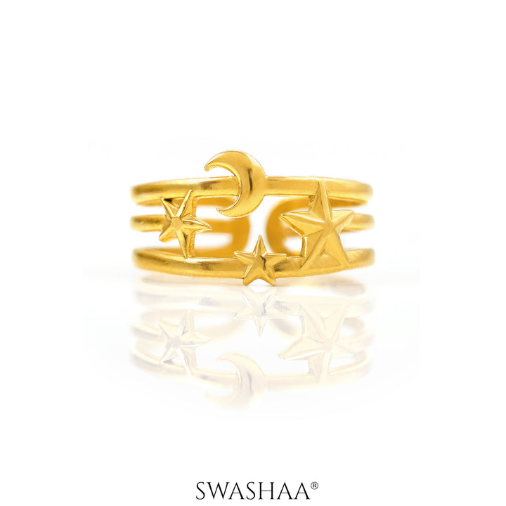 Anahi Star 18K Gold Plated Ring