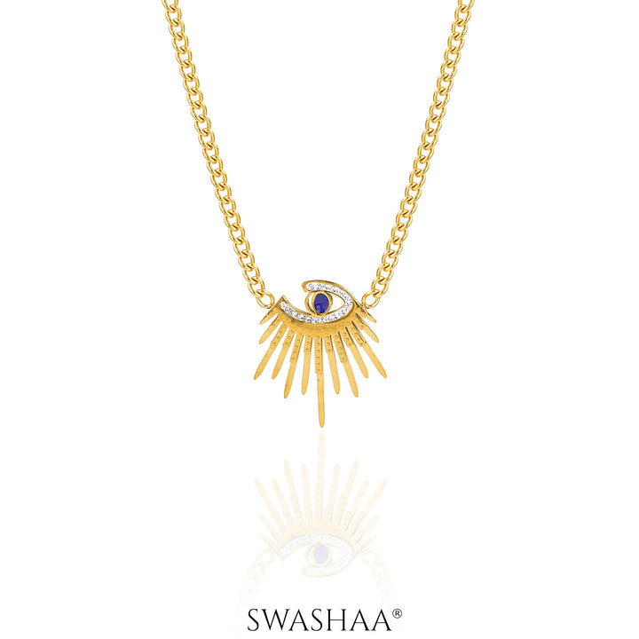 Anubis Eye 18K Gold Plated Necklace