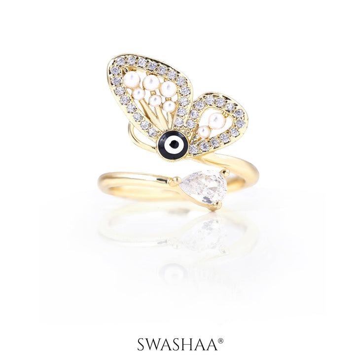 Arna Butterfly 18K Gold Plated Ring