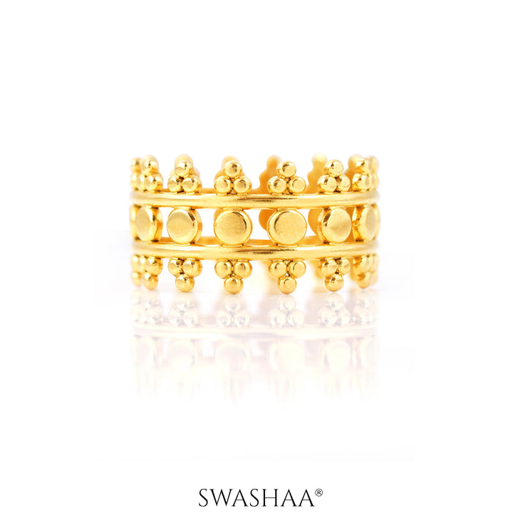 Asha 18K Gold Plated Ring