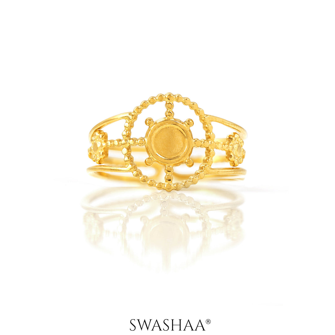 Aza 18K Gold Plated Ring