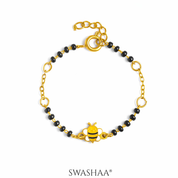 Bee Bliss 18K Gold Plated Kid's Nazariya Bracelet