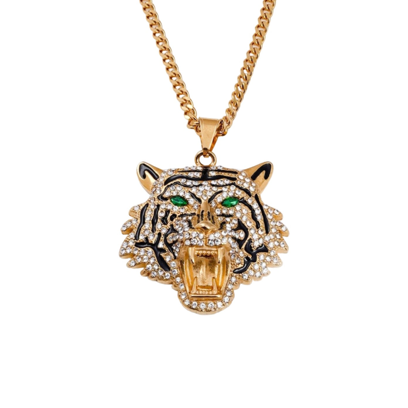 CASVET · Tiger Head Necklace · 24K Gold Vermeil
