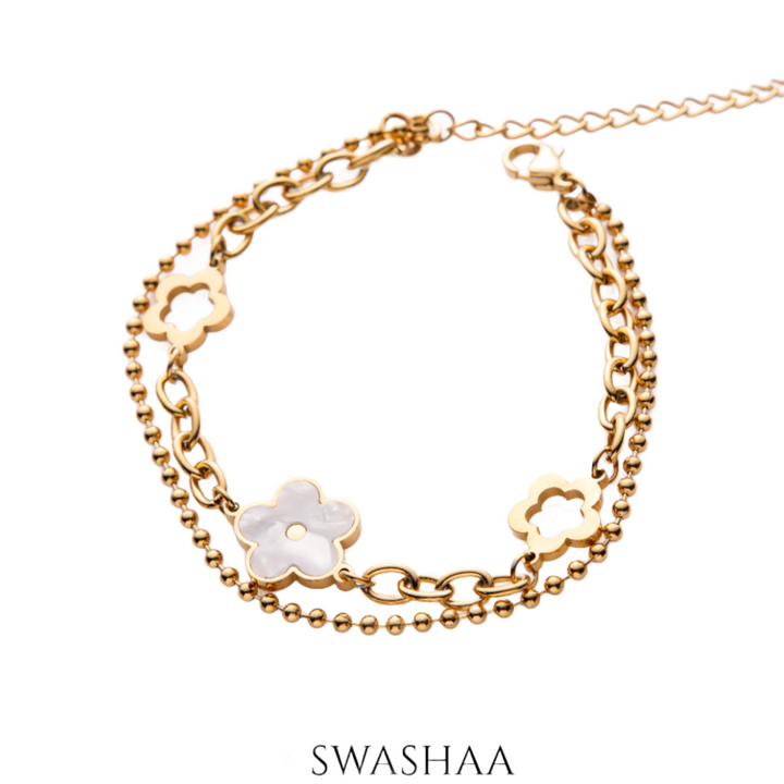 Boho Flora 18K Gold Plated Bracelet