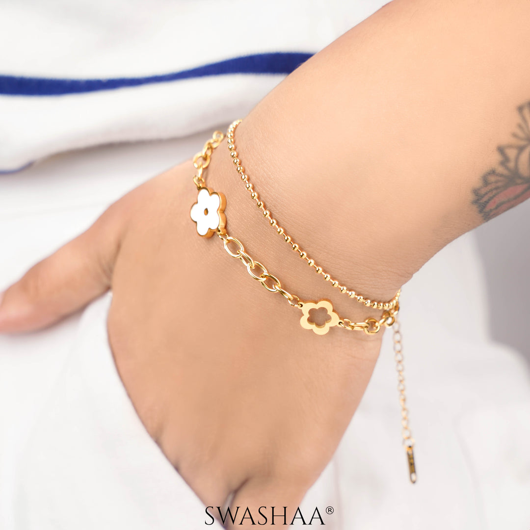 Boho Flora 18K Gold Plated Bracelet