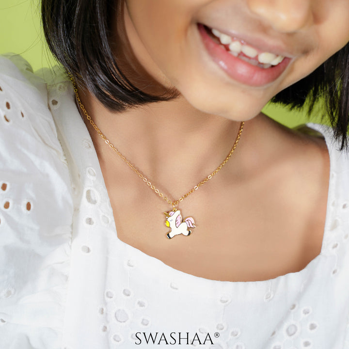 Chub Chub Uni 18K Gold Plated Kid's Pendant Necklace