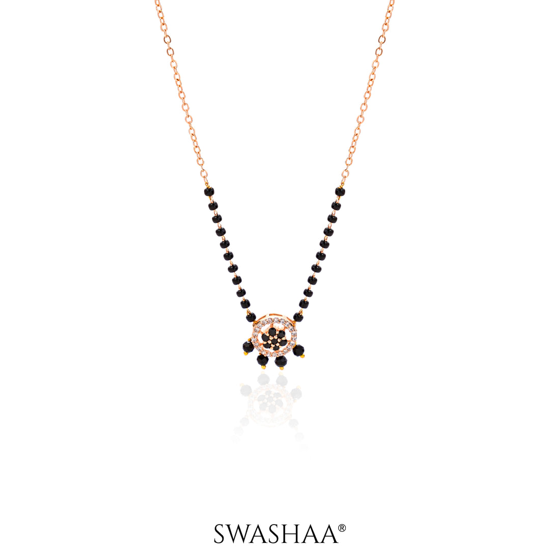 Dityaa Rosegold Plated Mangalsutra