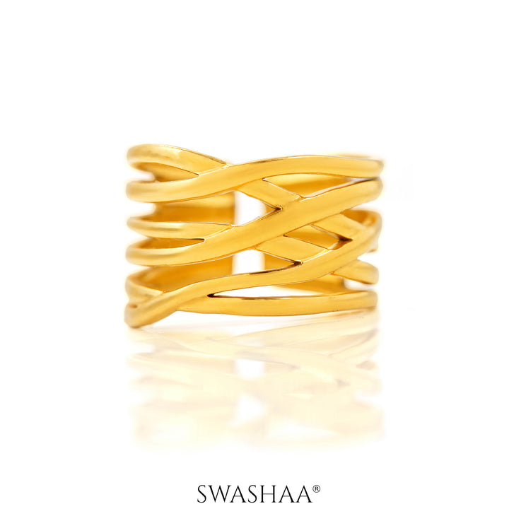 Dante 18K Gold Plated Ring