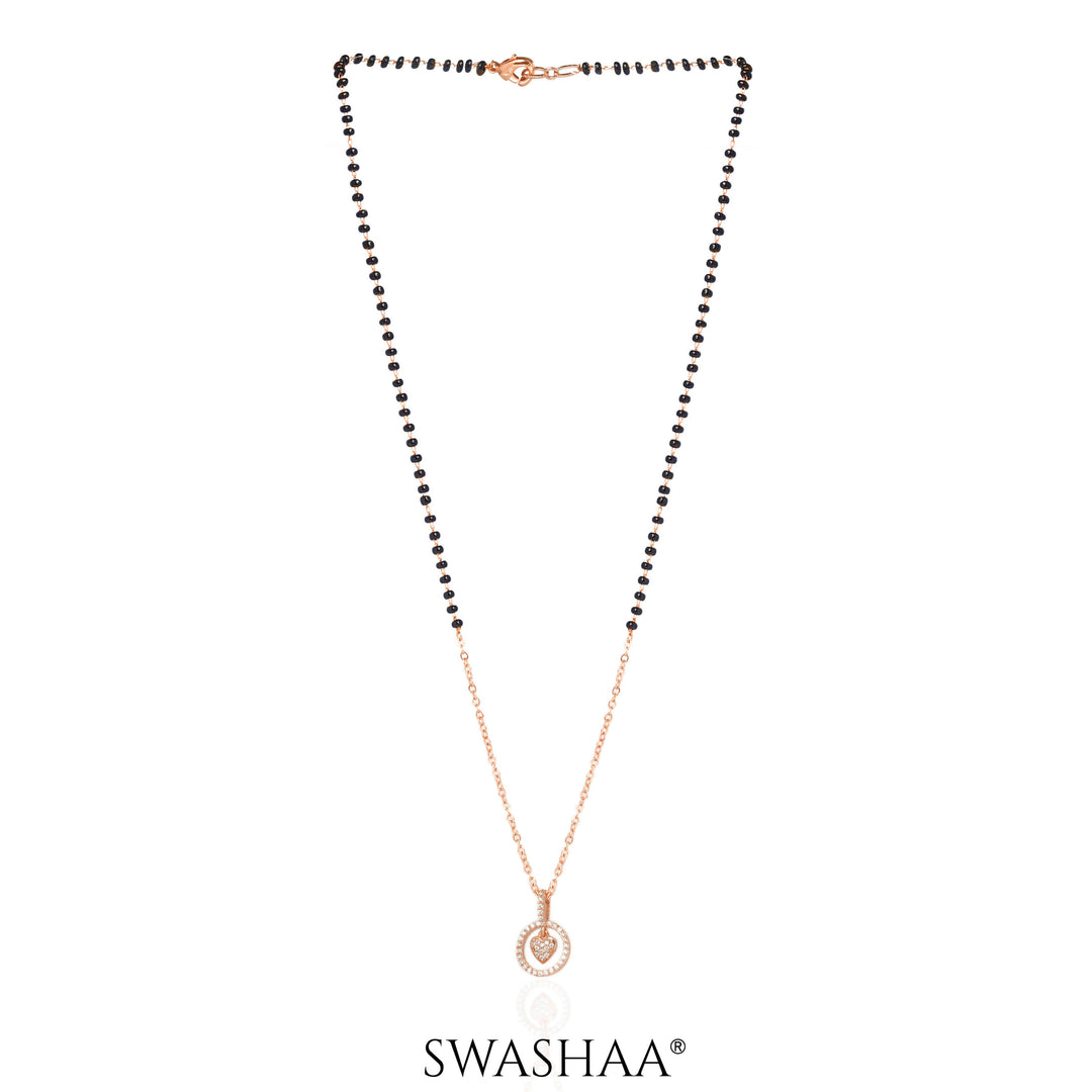 Delora Rosegold Plated Mangalsutra