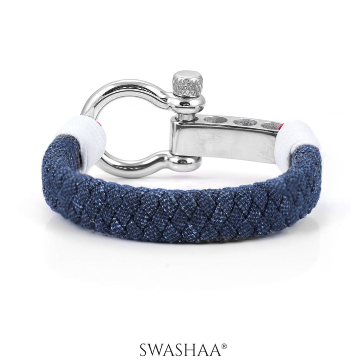 Denim Nautical Men's Rope Bracelet