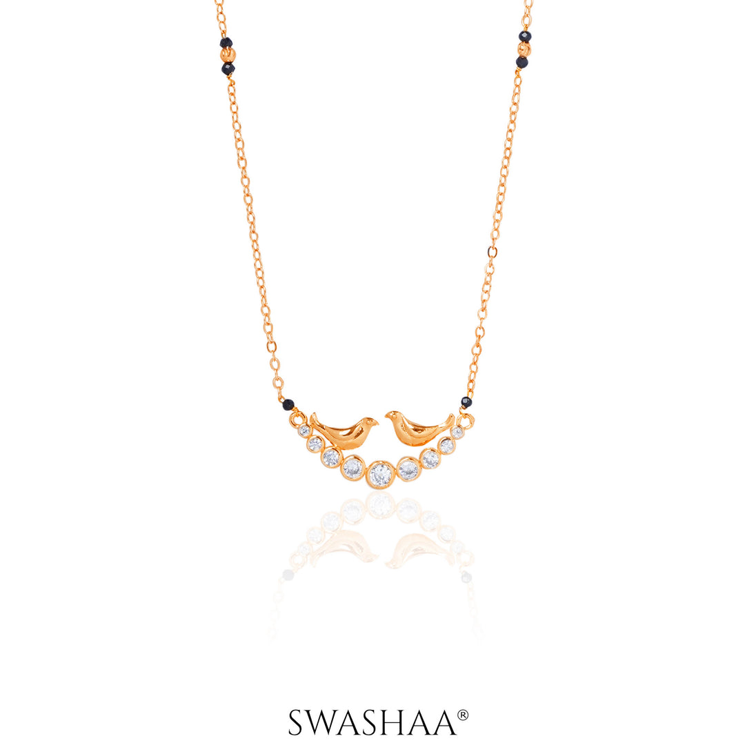 Dhunki Rosegold Plated Mangalsutra