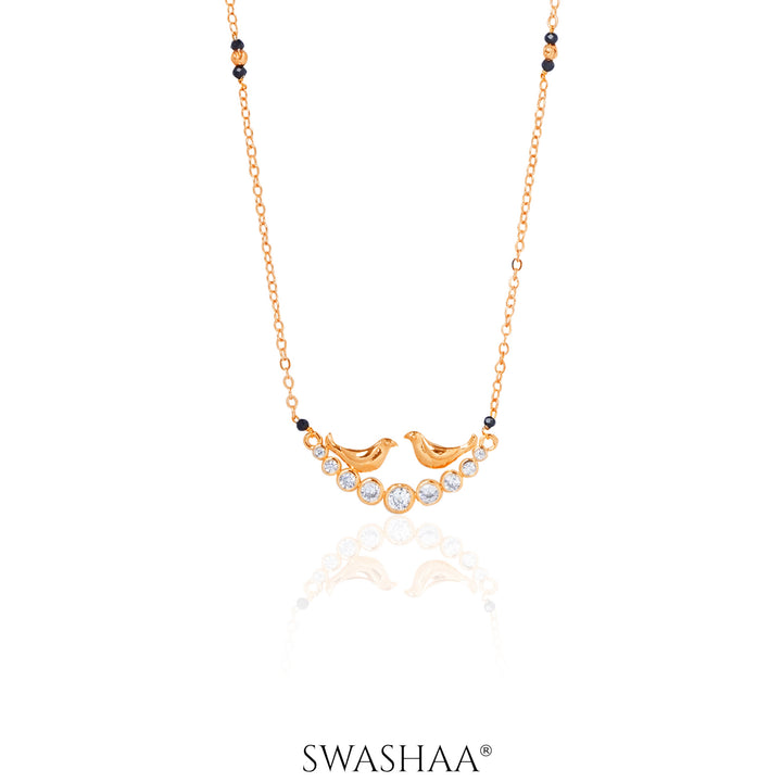 Dhunki Rosegold Plated Mangalsutra