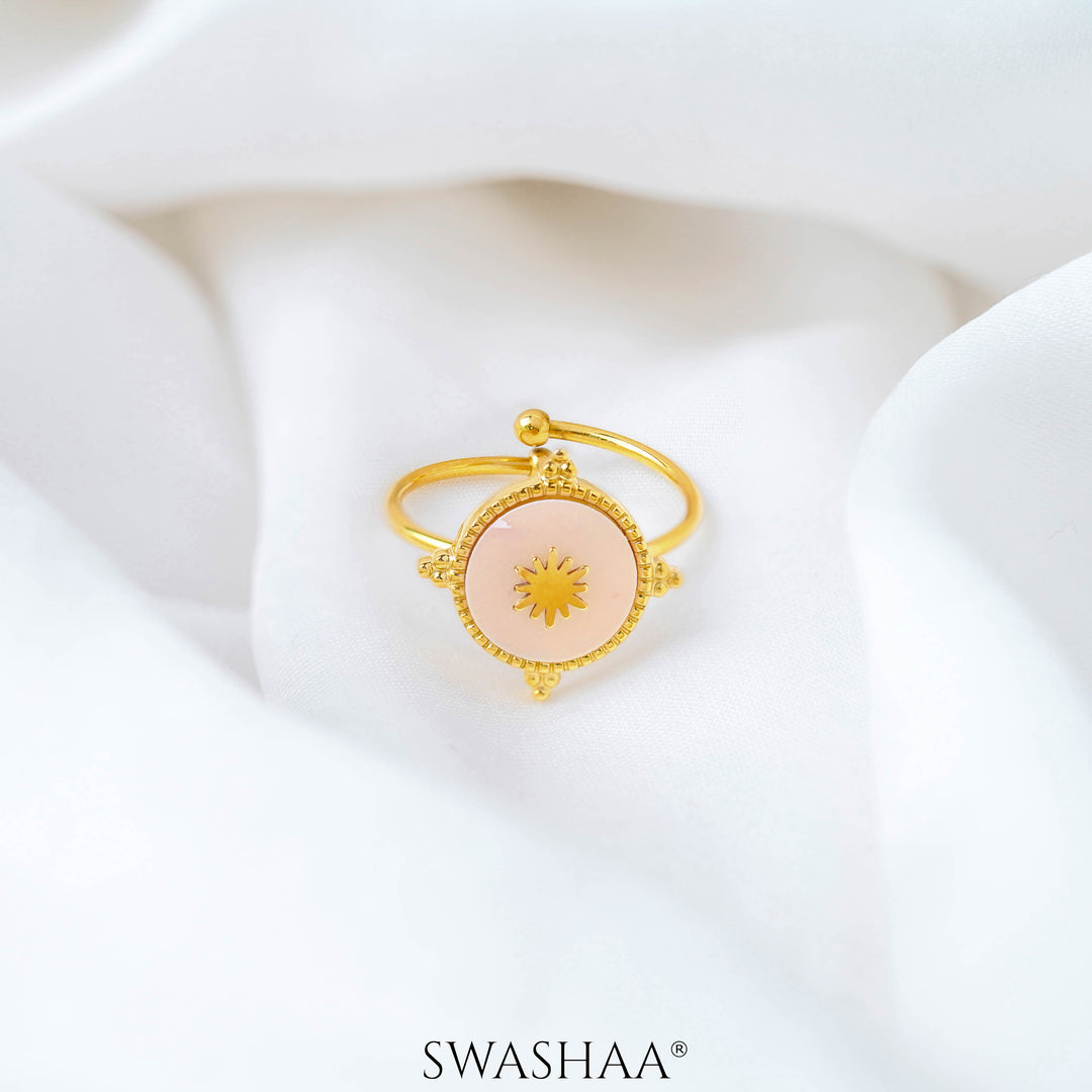 Domicia Sun 18K Gold Plated Ring