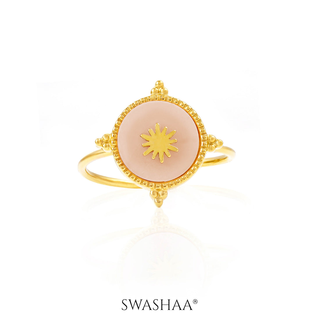 Domicia Sun 18K Gold Plated Ring