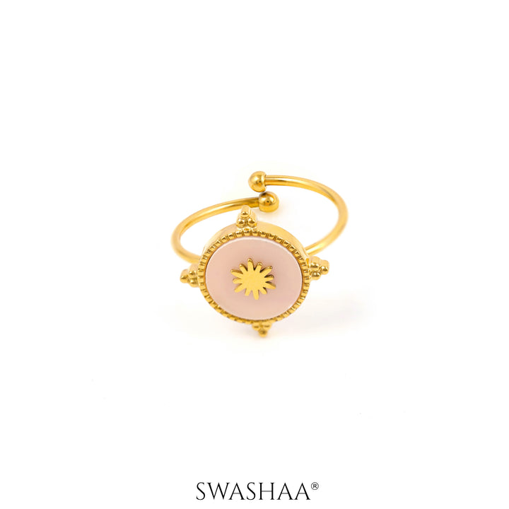 Domicia Sun 18K Gold Plated Ring