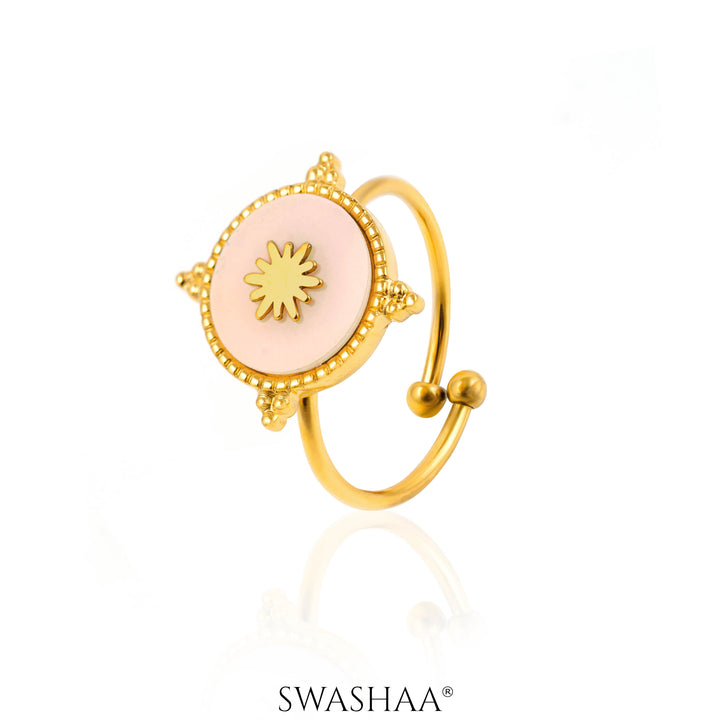 Domicia Sun 18K Gold Plated Ring