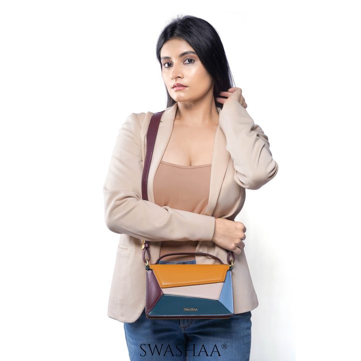 Drea Hazel Leather Sling Bag