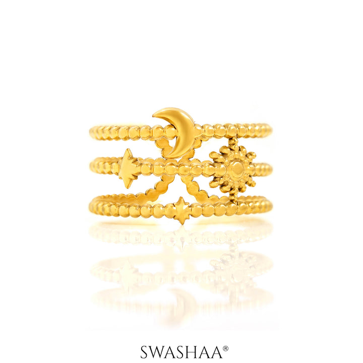 Elena 18K Gold Plated Ring