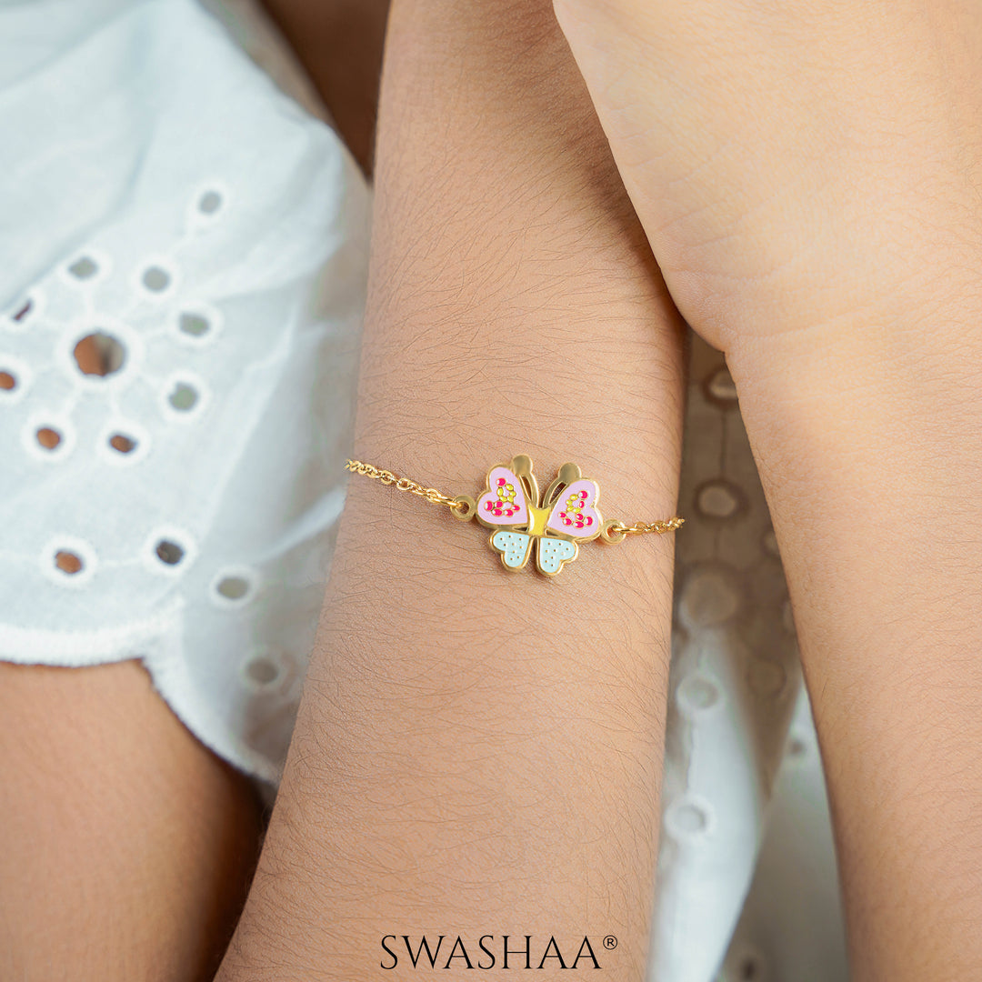 Floaty Butterfly 18K Gold Plated Kid's Bracelet