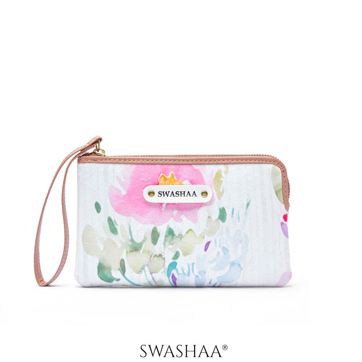 Furly Flowers Wristlet