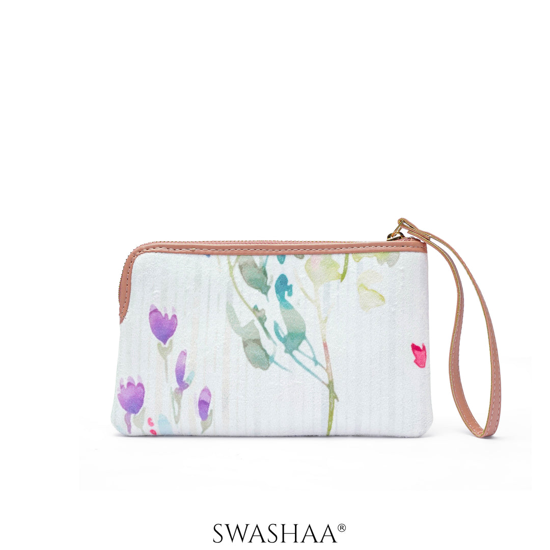 Furly Flowers Wristlet