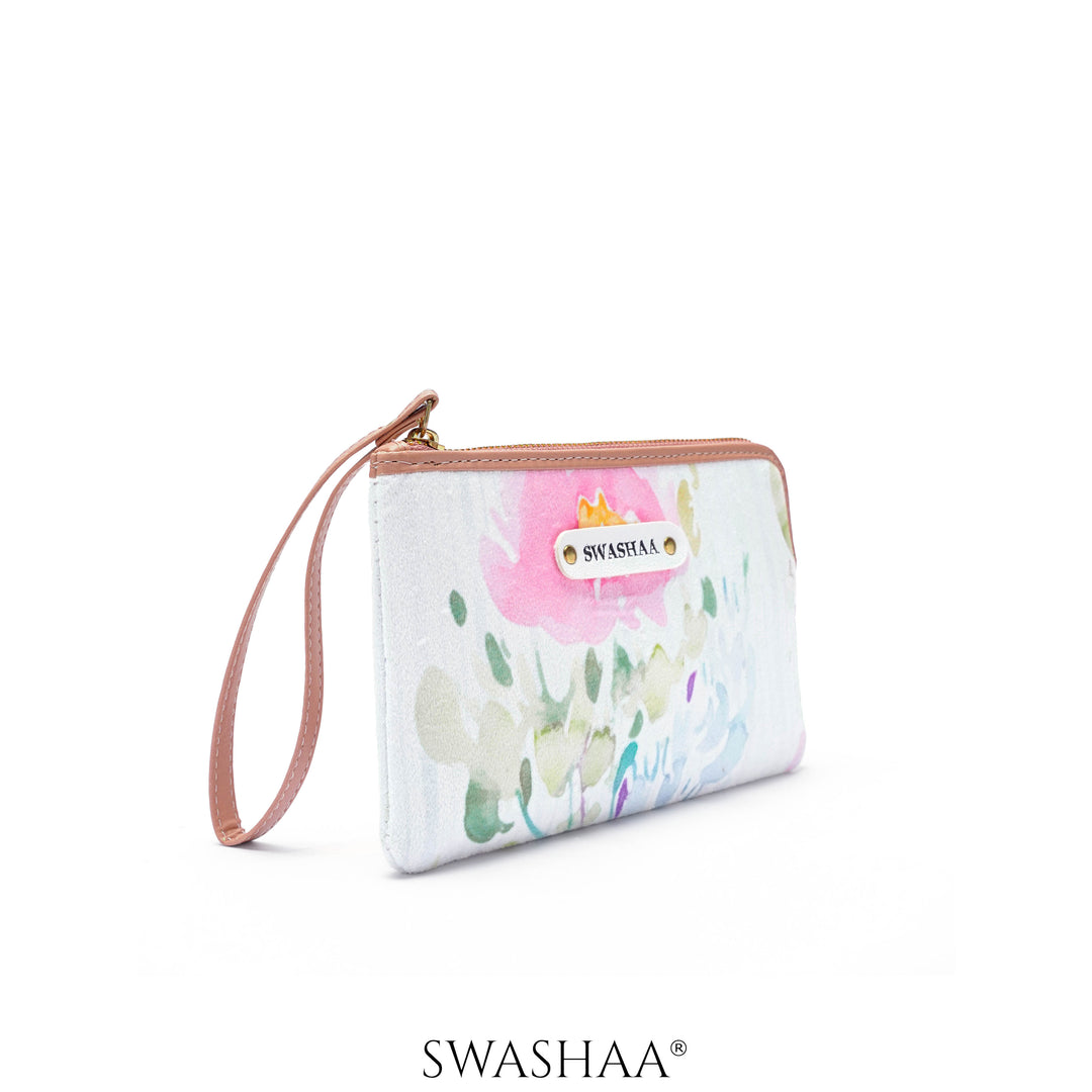 Furly Flowers Wristlet