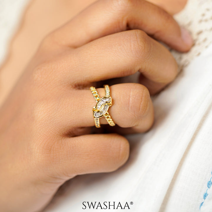 Faith 14K Gold Plated Ring