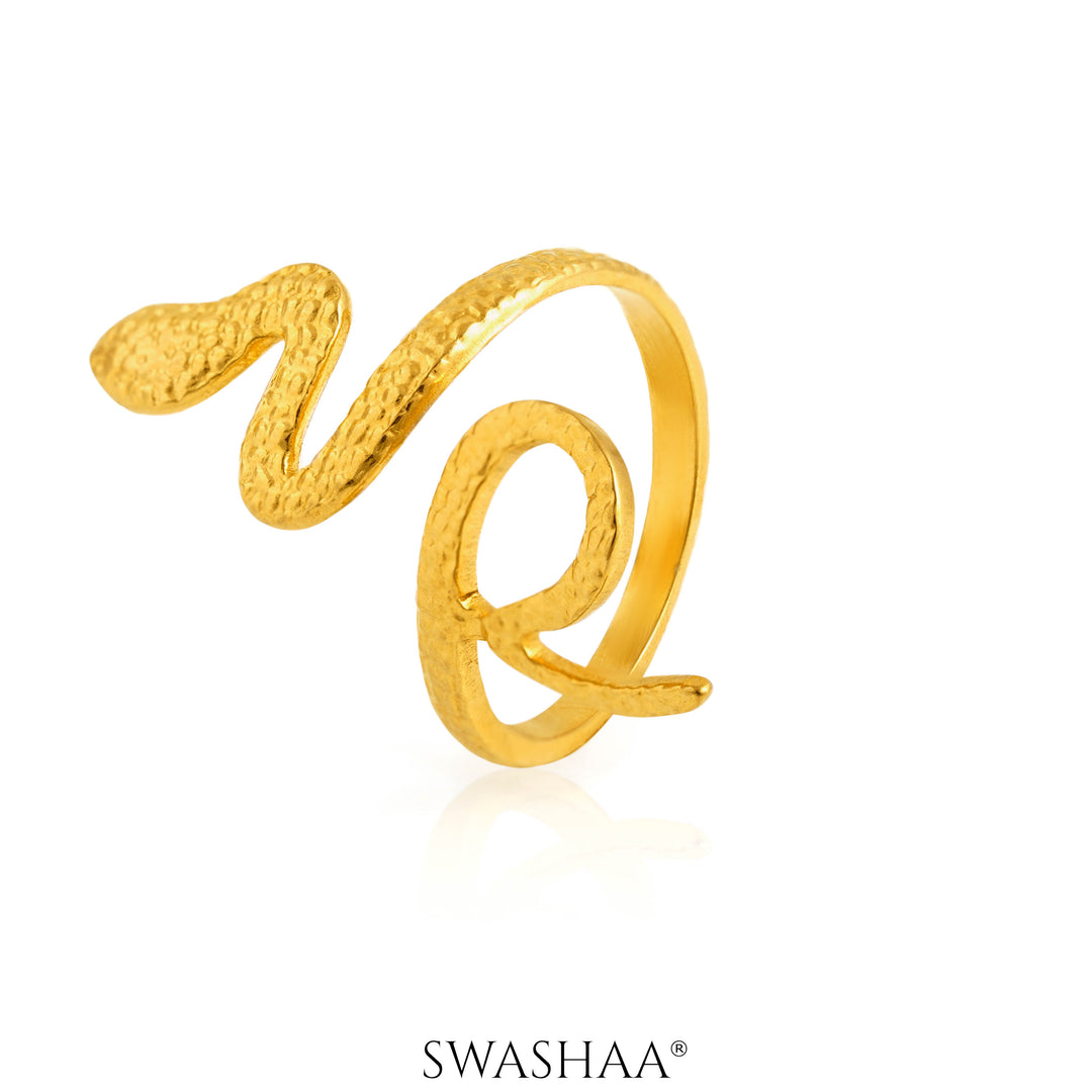 Fia Snake 18K Gold Plated Ring