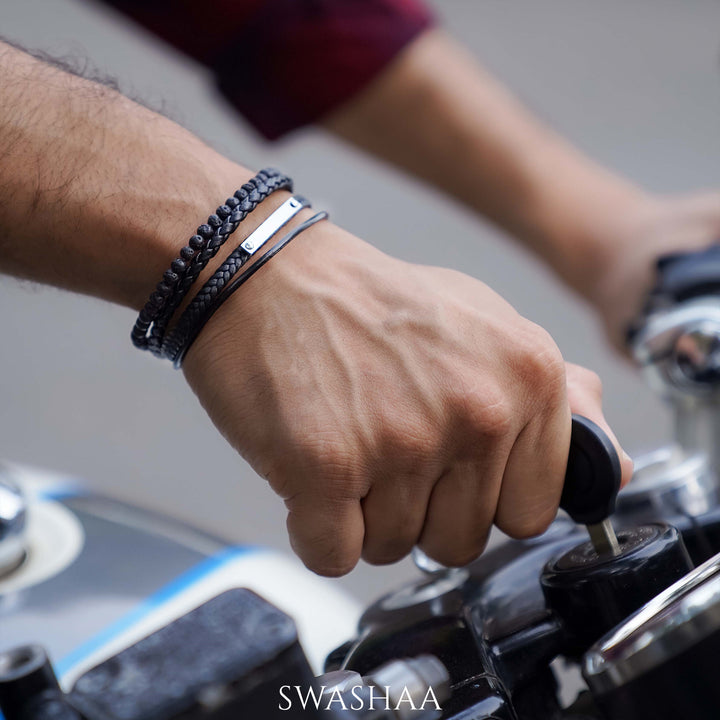 Fury Men's Leather Bracelet