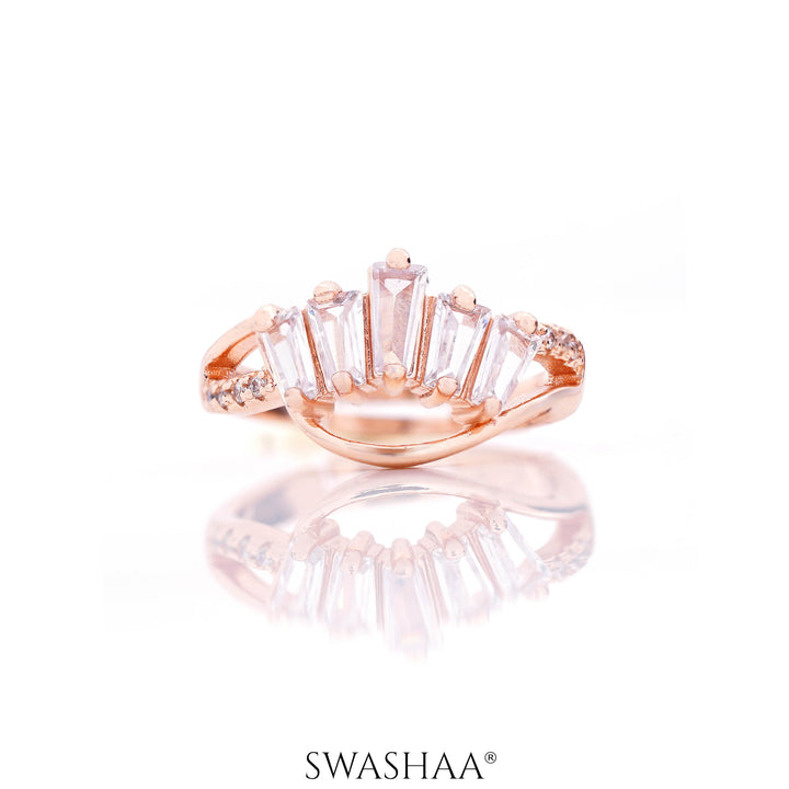 Gal Rosegold Plated Ring