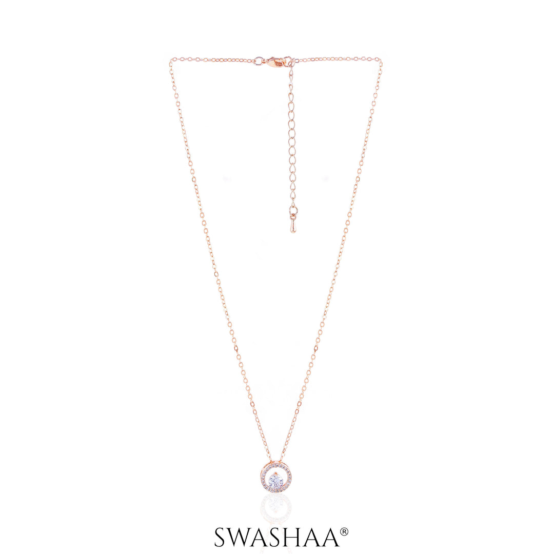 Gemma Rosegold Plated Necklace