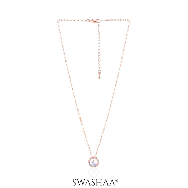 Gemma Rosegold Plated Necklace