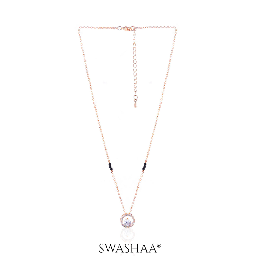 Gemma Rosegold Plated Mangalsutra