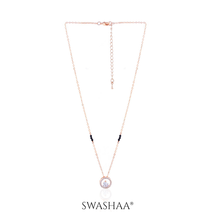 Gemma Rosegold Plated Mangalsutra