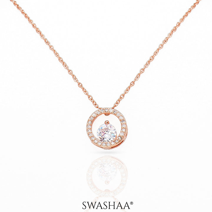 Gemma Rosegold Plated Necklace