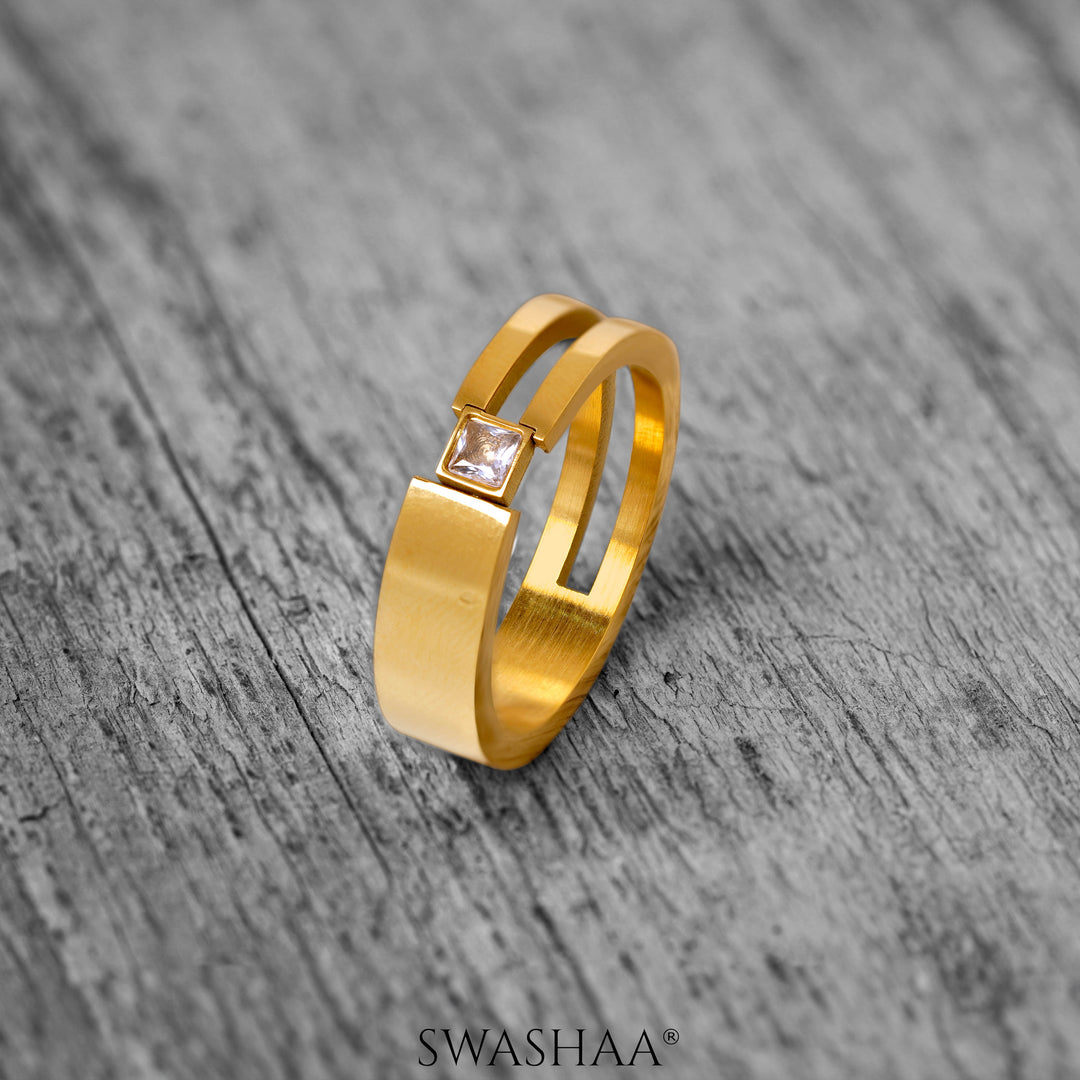 Geraad 18K Gold Plated Men's Ring