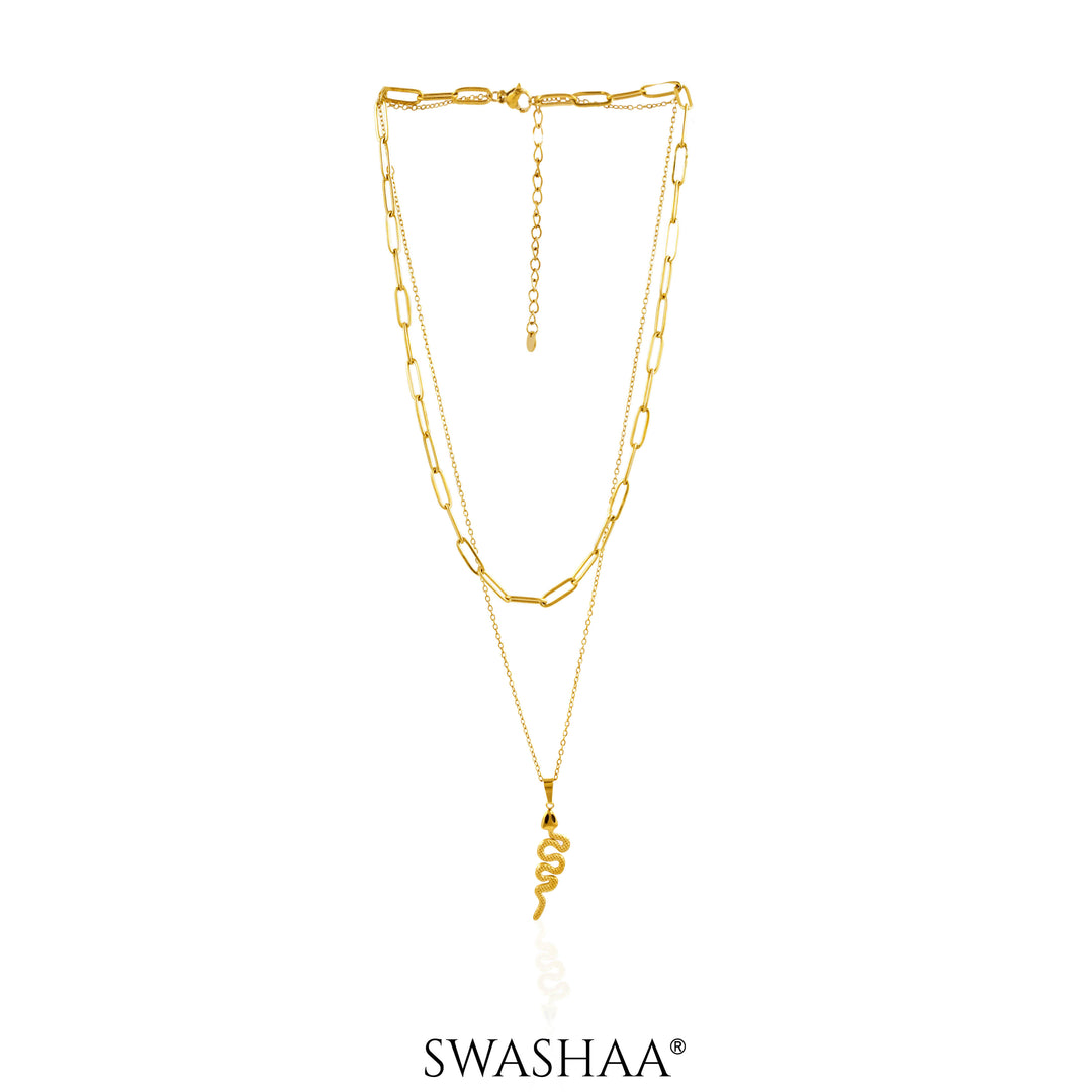 Hampi Snake 18K Gold Plated Necklace