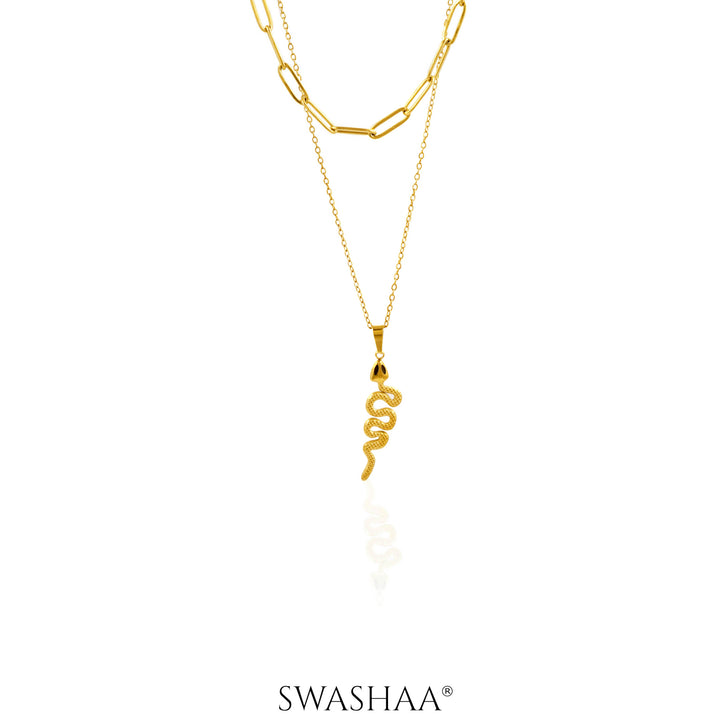 Hampi Snake 18K Gold Plated Necklace