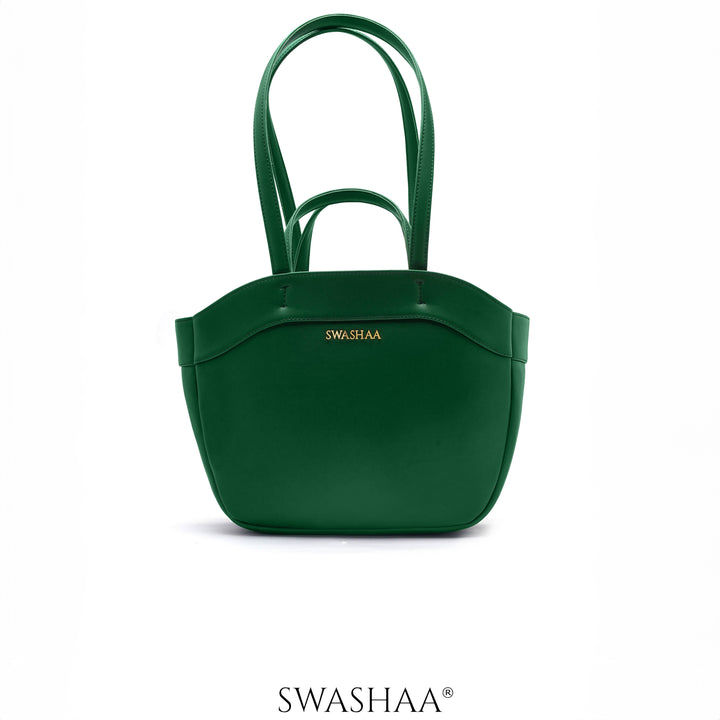 Hemi Green Leather Shoulder Bag