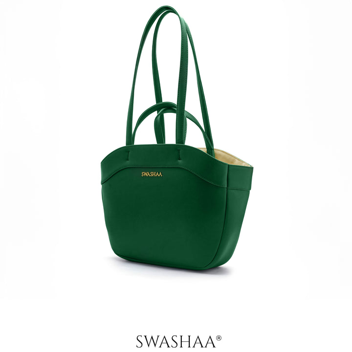 Hemi Green Leather Shoulder Bag