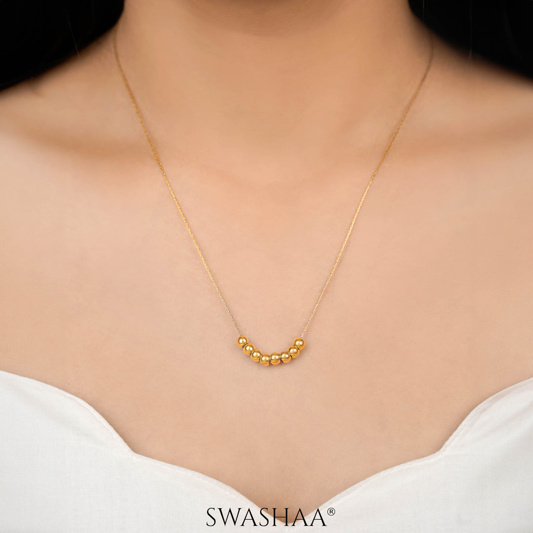 Henaa Beads 18K Gold Plated Necklace