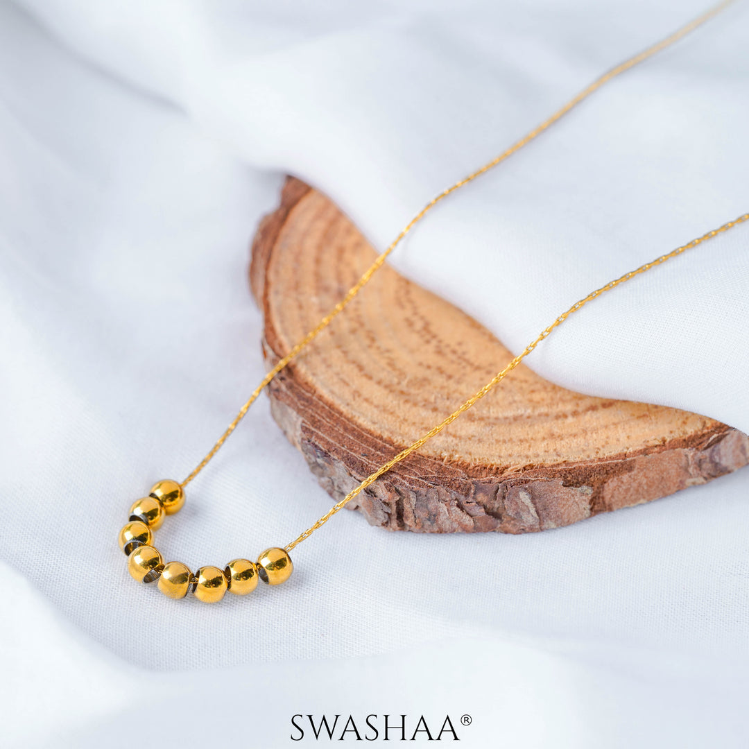 Henaa Beads 18K Gold Plated Necklace