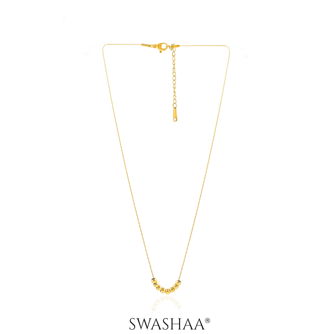 Henaa Beads 18K Gold Plated Necklace