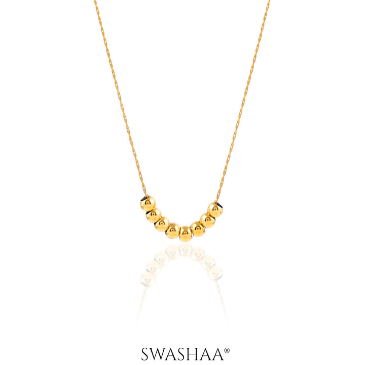 Henaa Beads 18K Gold Plated Necklace