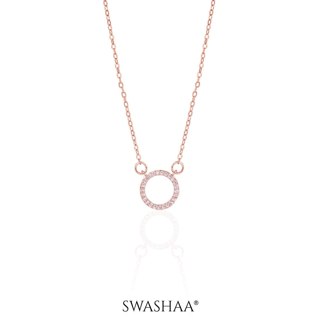 Holo Rosegold Plated Necklace