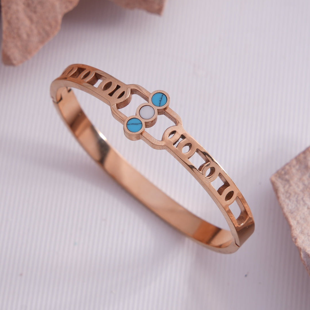 Hylee Rosegold Plated Bracelet