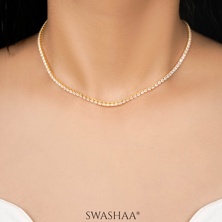 Infinite Shine 18K Gold Plated Necklace